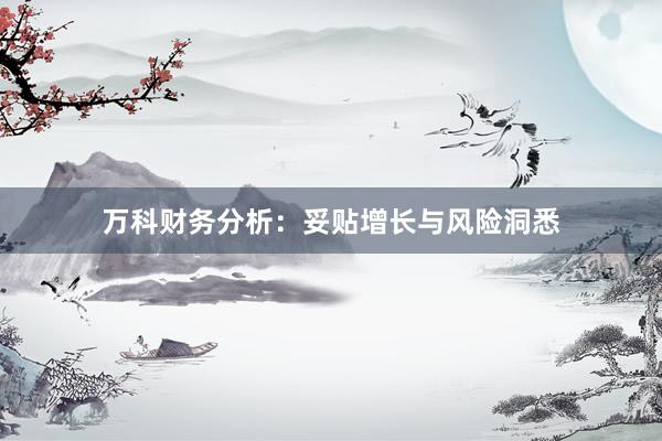 万科财务分析：妥贴增长与风险洞悉